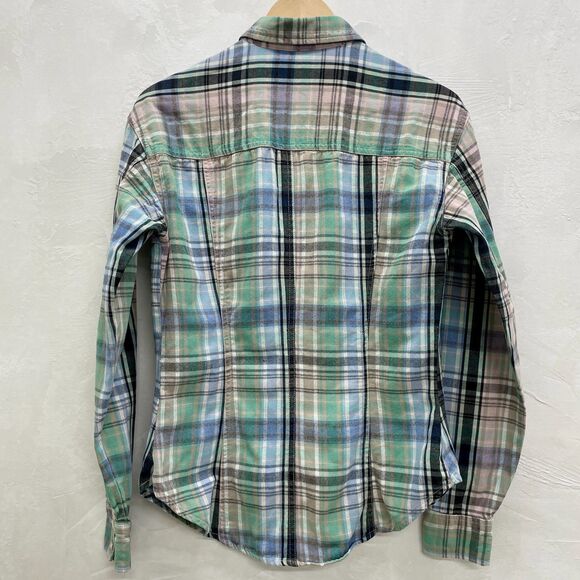 Vintage Guess Plaid Western Shirt Medium Womens Guess Snaps Button Down Shirt M - Picture 10 of 16
